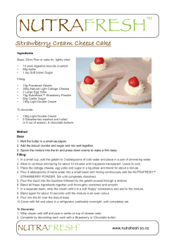 Strawberry Cheese Cake pdf