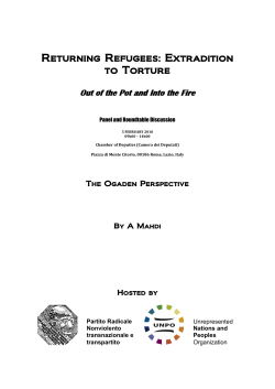 Returning Refugees: Extradition to Torture