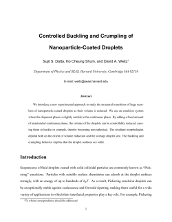 Controlled Buckling and Crumpling of Nanoparticle-Coated