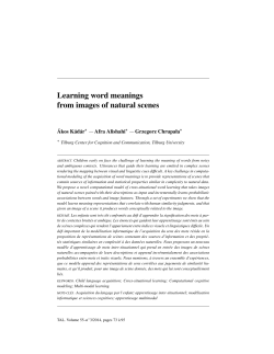 Learning word meanings from images of natural scenes