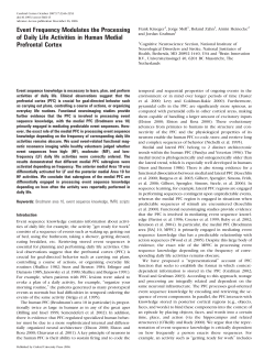 Event Frequency Modulates the Processing of Daily Life Activities in