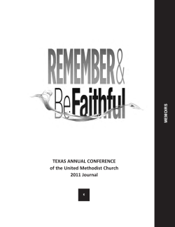 Memoirs - Texas Annual Conference