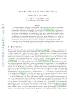 Online EM Algorithm for Latent Data Models