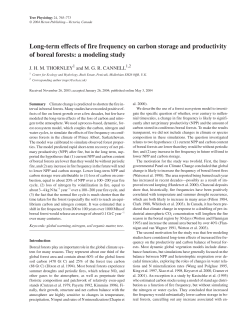 Long-term effects of fire frequency on carbon storage and
