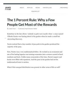 The 1 Percent Rule: Why a Few People Get Most of the Rewards