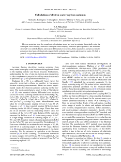 Calculations of electron scattering from cadmium