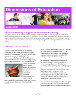 Ed Dimensions Succession