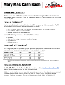 What is the Cash Bash?