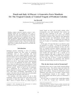 Punch and Judy AI Playset: A Generative Farce