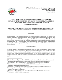 Practical User Guidelines and Software for the Implementation of the