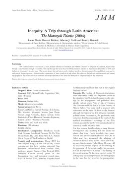 Inequity. A Trip through Latin America: The Motorcycle Diaries (2004)