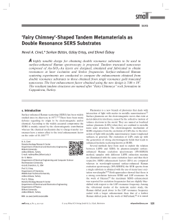 Fairy ChimneyShaped Tandem Metamaterials as Double