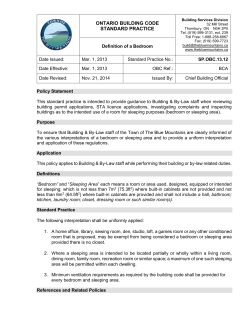 SP.OBC.13.12 Definition of a Bedroom