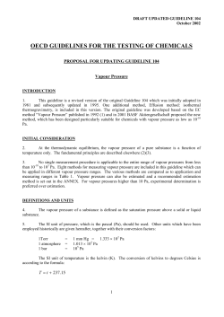 oecd guidelines for the testing of chemicals