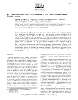 K-39 Quadrupolar and Chemical Shift Tensors for Organic