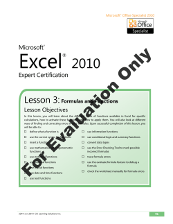 Microsoft Excel 2010