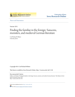 Finding the familiar in the foreign: Saracens, monsters, and