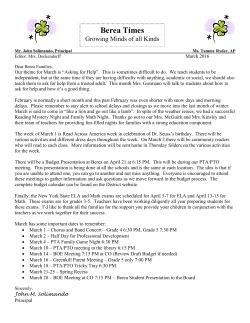 March 2016 - Valley Central School District