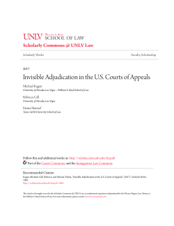 Invisible Adjudication in the US Courts of Appeals