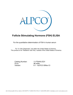 Follicle Stimulating Hormone (FSH) ELISA