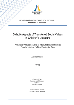 Didactic Aspects of Transferred Social Values in Children&acute;s
