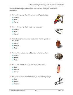 How well do you know your Renaissance