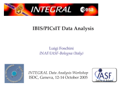 PICSIT data analysis