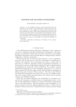 Lowness for bounded randomness