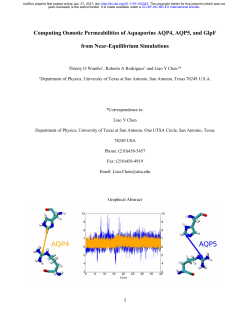 Computing Osmotic Permeabilities of Aquaporins AQP4