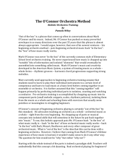 The O`Connor Orchestra Method