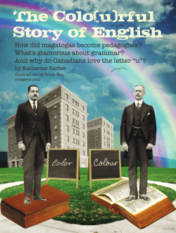the colo(u)rful story of English