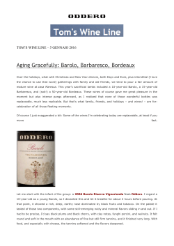 Aging Gracefully: Barolo, Barbaresco, Bordeaux