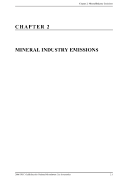 chapter 2 mineral industry emissions - ipcc