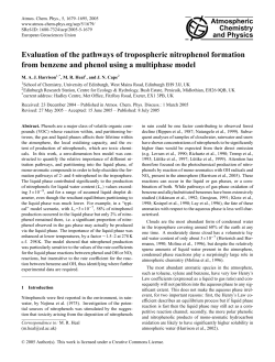 Evaluation of the pathways of tropospheric nitrophenol formation