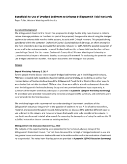 Dredge Sediment Report