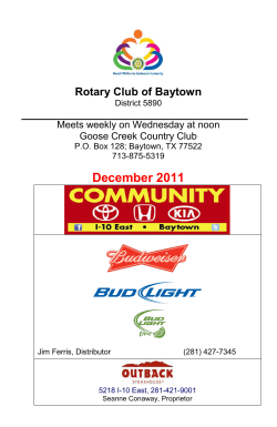 The Rotary Club of Baytown