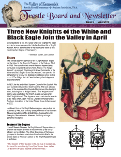 Three New Knights of the White and Black Eagle Join the Valley in