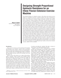 Designing Elbow Exercise Machine