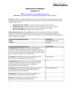 Global Phone Validation Version 1.5