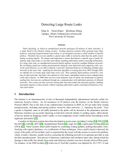 Detecting Large Route Leaks