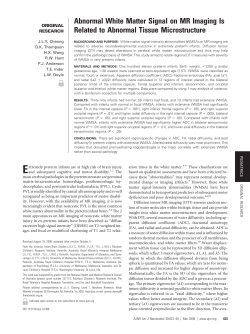 Abnormal White Matter Signal on MR Imaging Is Related to