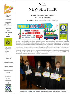 Newsletter - The Nelson Thomlinson School