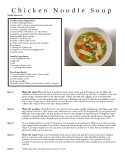 Chicken Noodle Soup