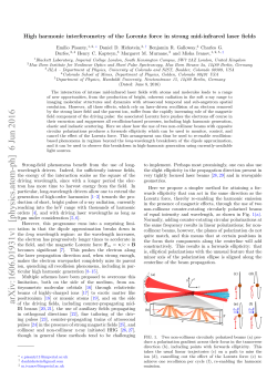 High harmonic interferometry of the Lorentz force