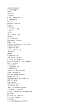 Check the list of evaluated brands - iPoint