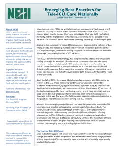 Issue Brief - The Network For Excellence In Health Innovation