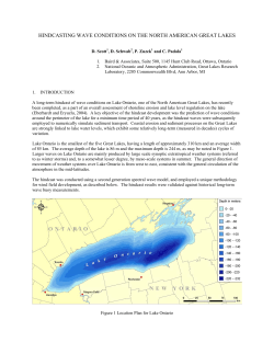 hindcasting wave conditions on the north american great lakes