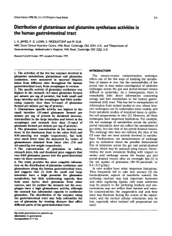 Distribution of Glutaminase and Glutamine