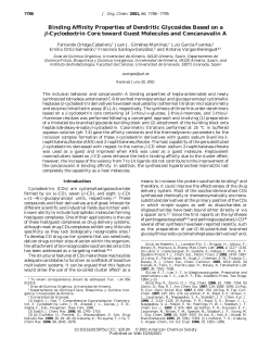 Binding Affinity Properties of Dendritic Glycosides Based on a &beta;