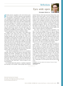 Eyes wide open - Canadian Family Physician